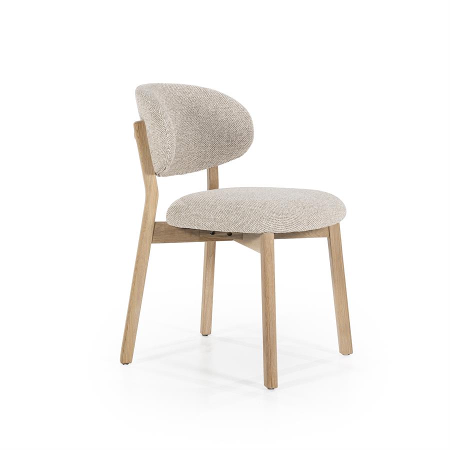 Stoel Mikky naturel – taupe Moon