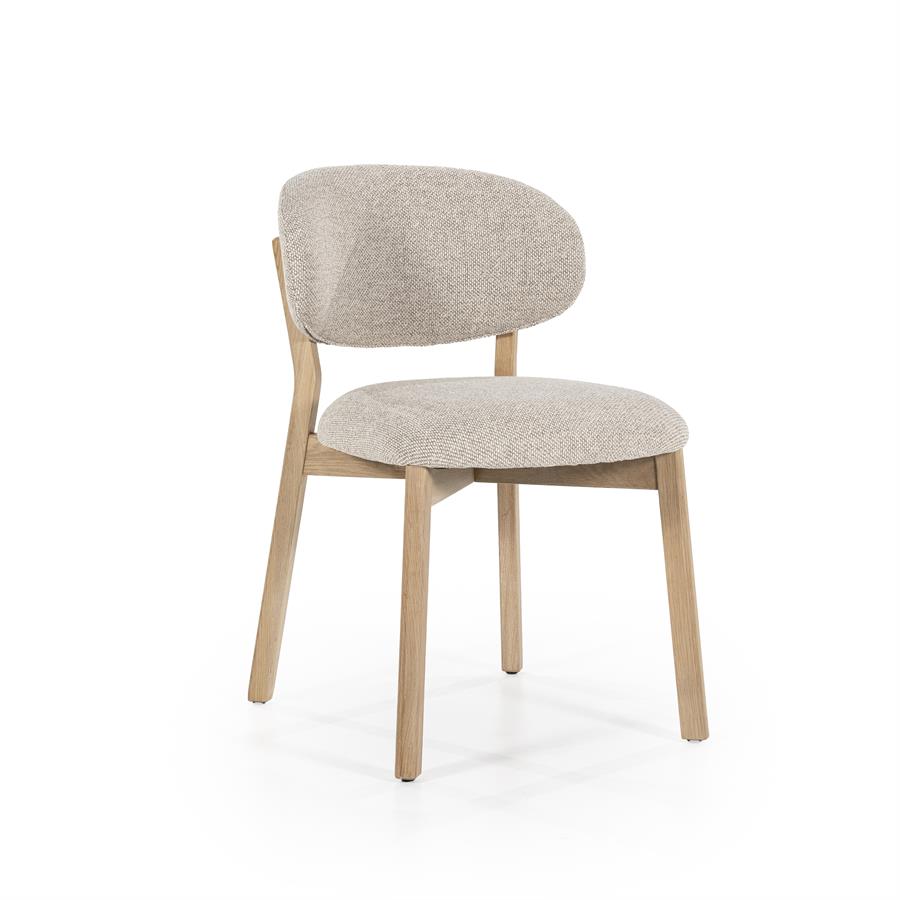 Stoel Mikky naturel – taupe Moon