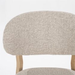 Stoel Mikky naturel – taupe Moon