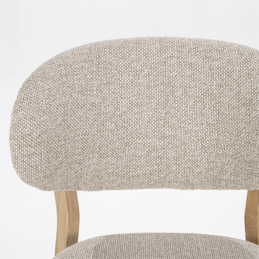 Stoel Mikky naturel – taupe Moon