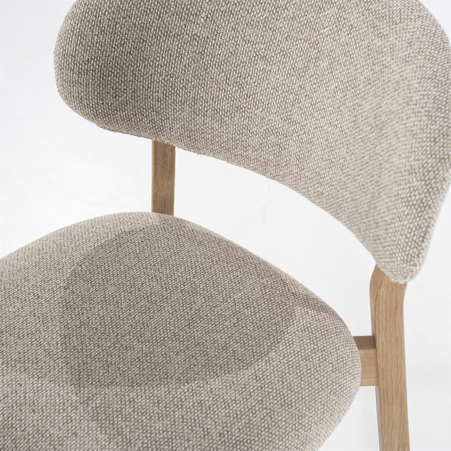 Stoel Mikky naturel – taupe Moon