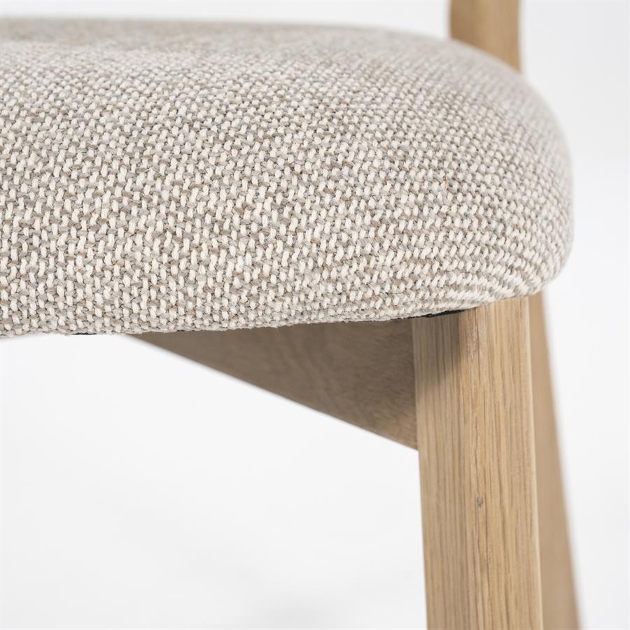 Stoel Mikky naturel – taupe Moon
