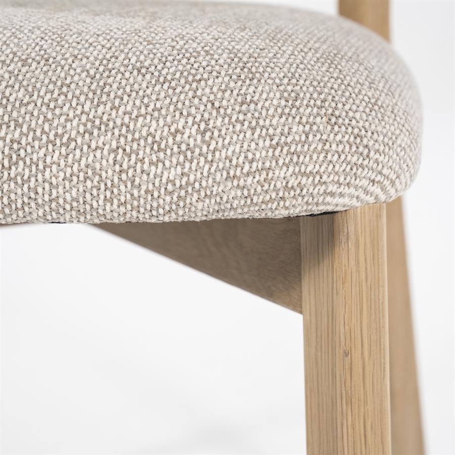 Stoel Mikky naturel – taupe Moon