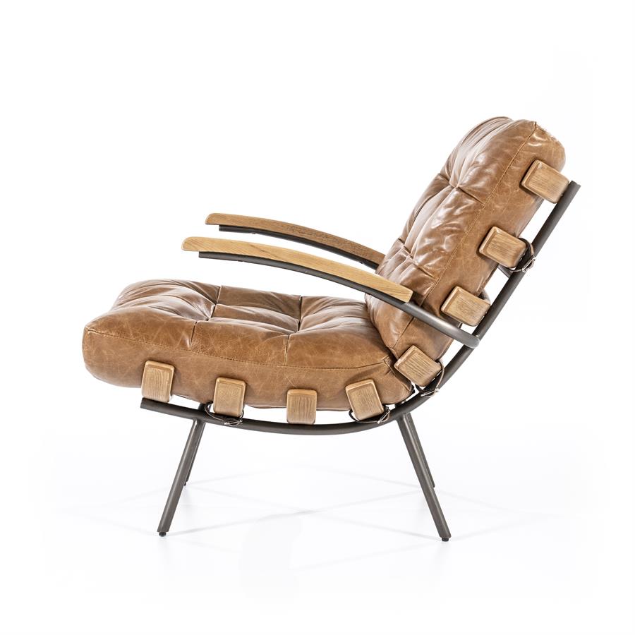 Fauteuil Bastiaan – cognac java leder