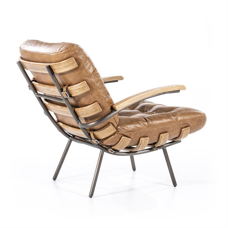 Fauteuil Bastiaan – cognac java leder