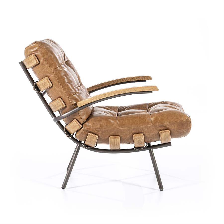 Fauteuil Bastiaan – cognac java leder