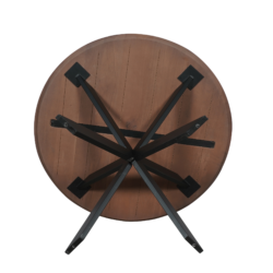 Eiken eettafel Ferris | Rond 110 cm | Walnoot