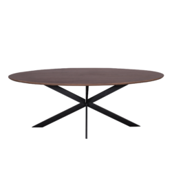 Eiken eettafel Ferris | Ovaal 210 cm | Walnoot