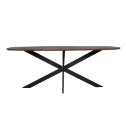 Eiken eettafel Ferris | Deens Ovaal 200 cm | Walnoot