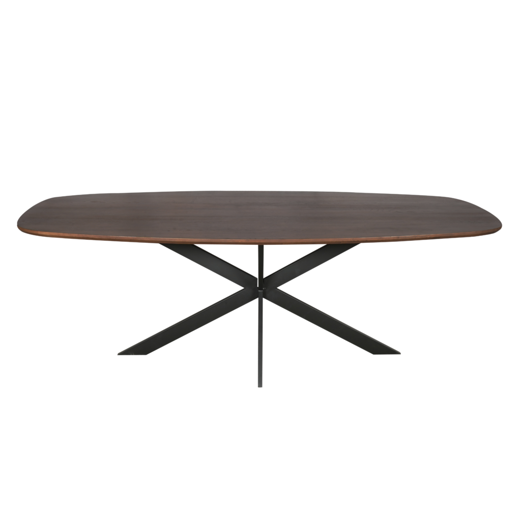 Eiken eettafel Ferris | Deens Ovaal 240 cm | Walnoot