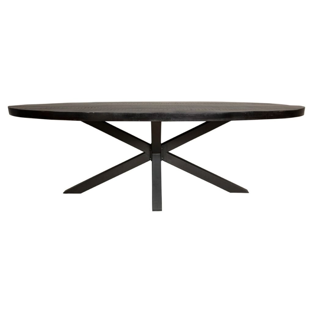 Eettafel Denver Black | 240 cm | Ovaal