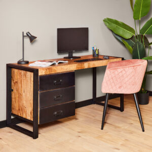 Bureau Boaz | 145 cm | metalen lades