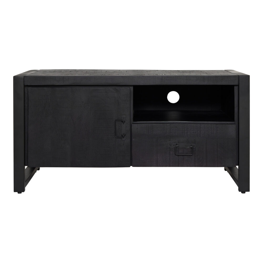 Tv meubel Boaz Black | 150 cm | met deur en lade