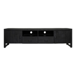 Tv meubel Boaz Black | 200 cm | met deuren en lades