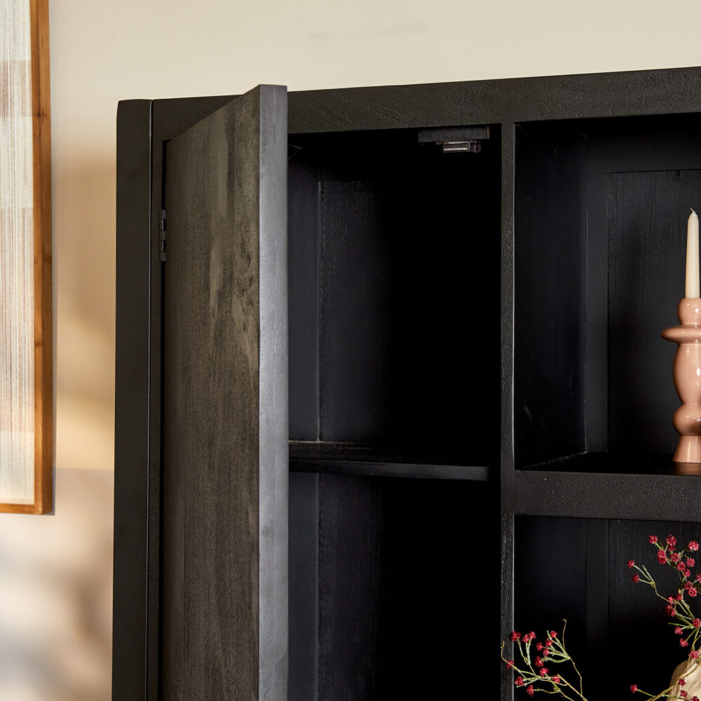 Boekenkast Boaz Black | 150 cm