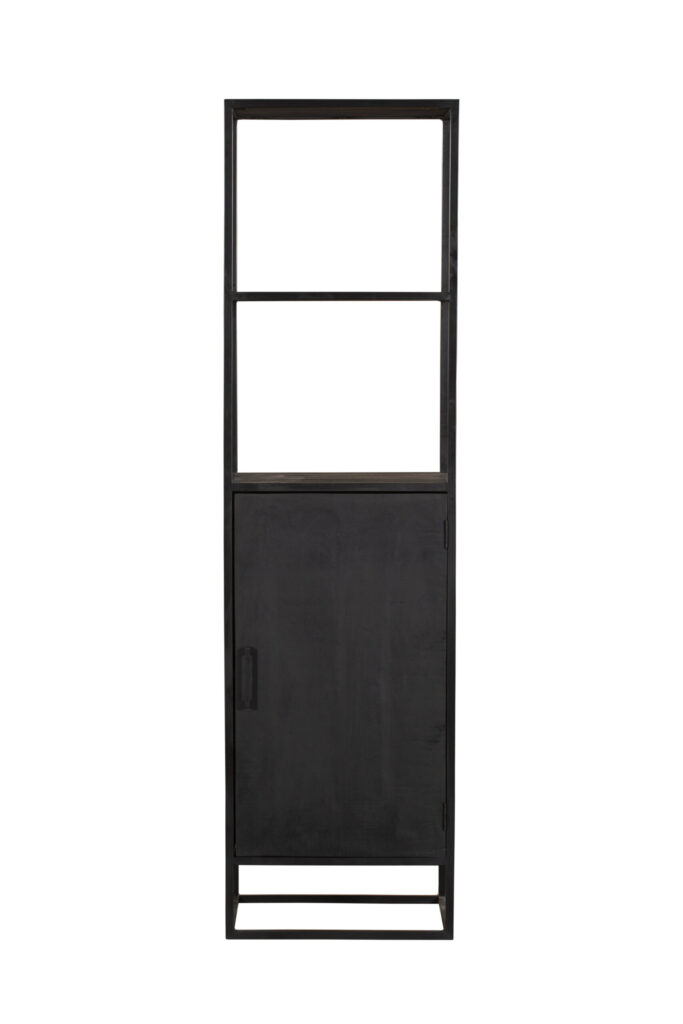 Boekenkast Denver Black | 55 cm | deur