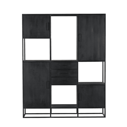 Vakkenkast Denver Black Supreme XXL | 160 cm