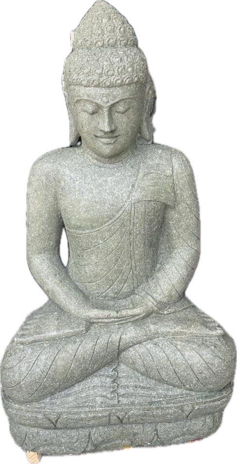 Buddha Beeld Meditation Green Stone 120cm 120cm