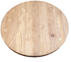 Eetkamer tafelblad Rond Massief Teak 130