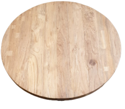 Eetkamer tafelblad Rond Massief Teak 150