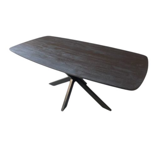 Eettafel Deens ovaal zwart | Mangohout