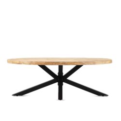 Salontafel Ellips met Spiderleg 130