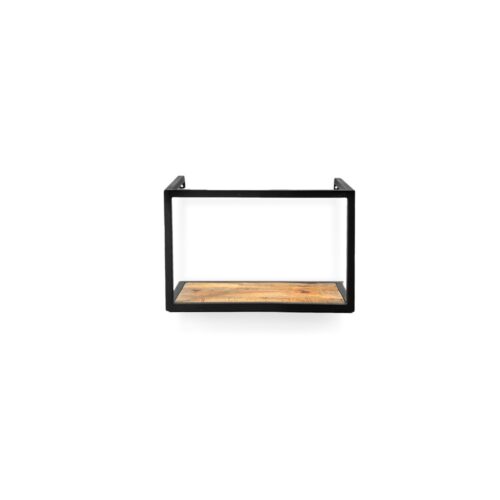 Wandrek Metaal met Mango Houten Plank