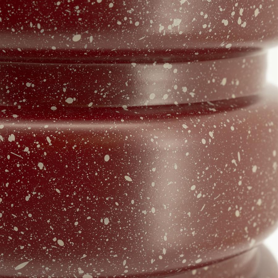 Spatter – burgundy