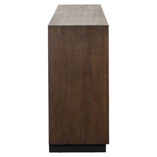 Oakura 3-türiges Sideboard (Braun)