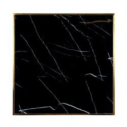 Bistrotafel Can Roca square black 70×70 (Black/gold)