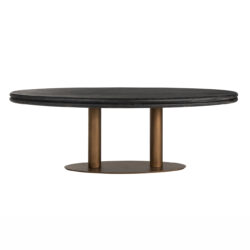 Eettafel Macaron ovaal 235 (Black rustic)