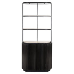 Wandkast Hampton 2-deuren 2-planken (Dark brown)