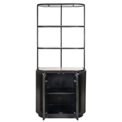 Wandkast Hampton 2-deuren 2-planken (Dark brown)