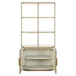 Wandkast Tivoli 2-deurs 3 open planken (White)