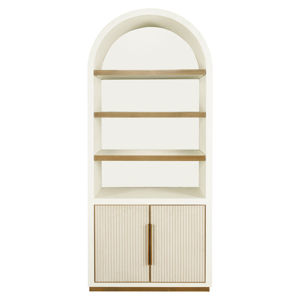 Wandkast Tivoli met gebogen bovenkant 2-deurs 3-planken (White)