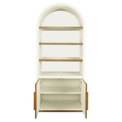 Wandkast Tivoli met gebogen bovenkant 2-deurs 3-planken (White)