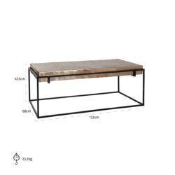 Salontafel Calloway champagne gold (Champagne gold)