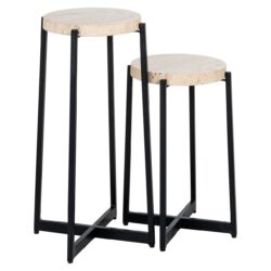 Bijzettafel Dillinger set of 2 (Beige)