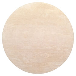 Ronde eettafel Renaissance beige Travertine (Beige)
