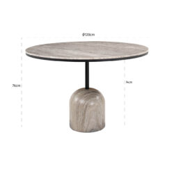Eettafel Duncan 120Ø (White)
