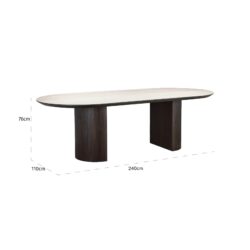 Eettafel Ritz 240 (Brown)