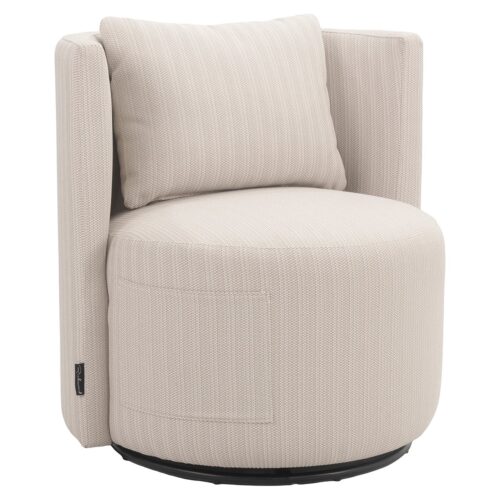 Silla de comedor giratoria Outdoor Marlin beige (22080 Beige)