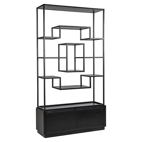 Wandkast Bonvoy black 2-laden (Black)