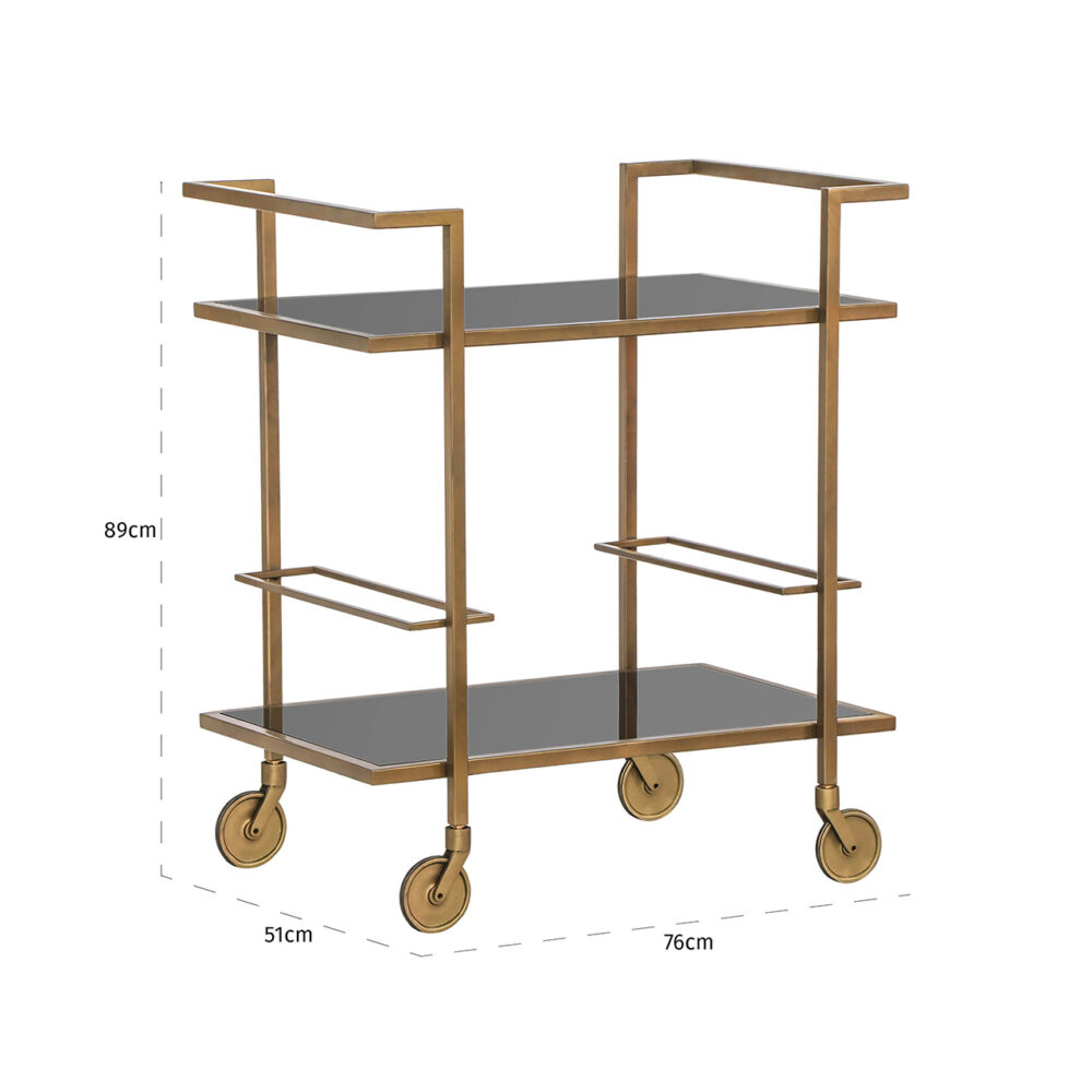 Trolley Xo (Brushed Gold)