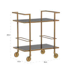 Trolley Xo (Brushed Gold)