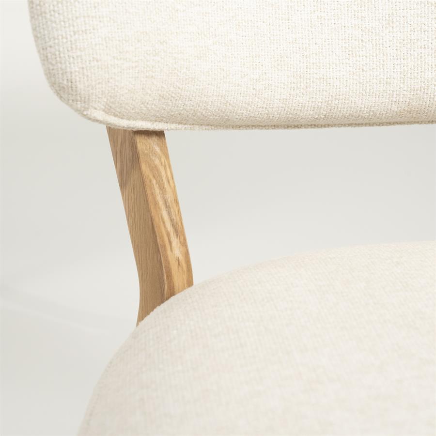 Fauteuil Mikky naturel – beige Moon