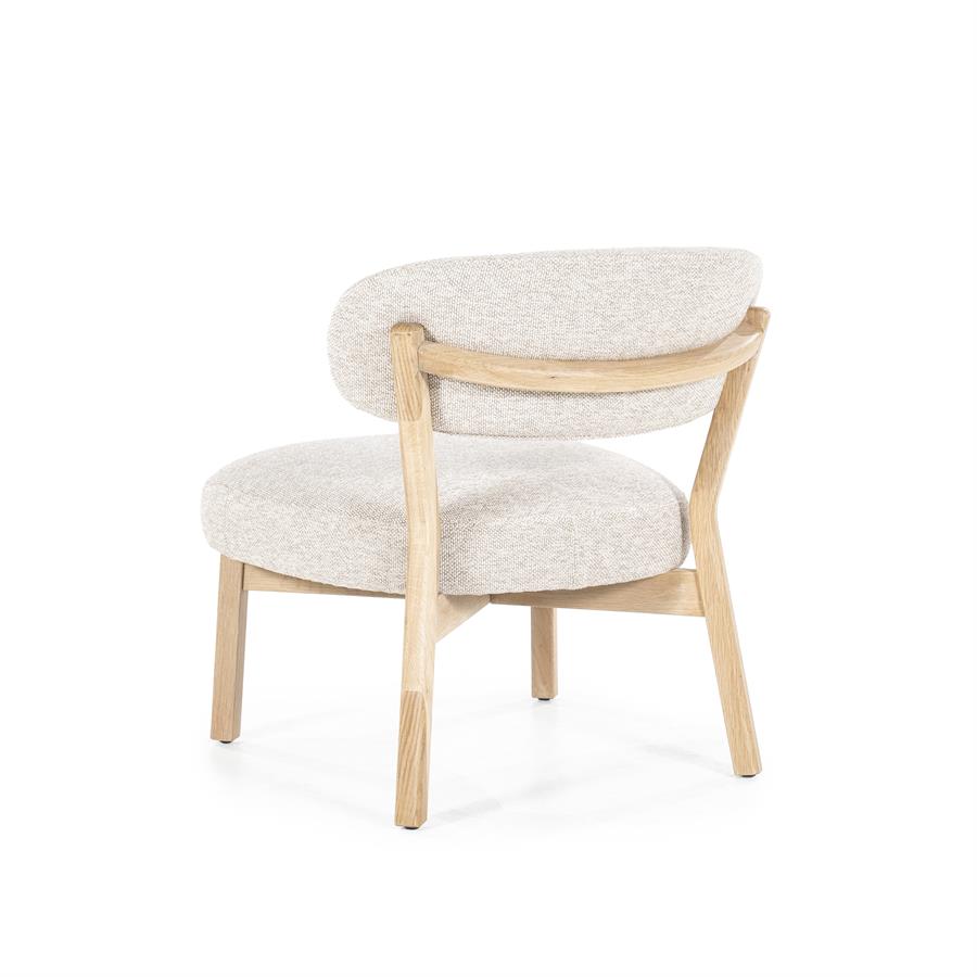 Fauteuil Mikky naturel – taupe Moon