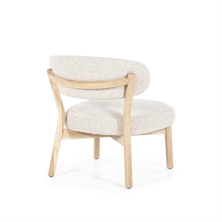Fauteuil Mikky naturel – taupe Moon