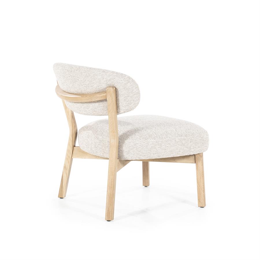 Fauteuil Mikky naturel – taupe Moon