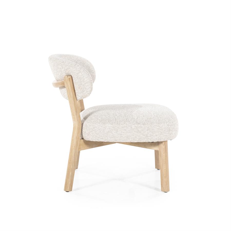 Fauteuil Mikky naturel – taupe Moon